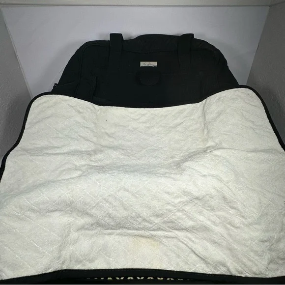 Vera Bradley Stroll Around Baby Diaper Bag | Black | Quilted Tote Handbag Travel - Picture 3 of 11